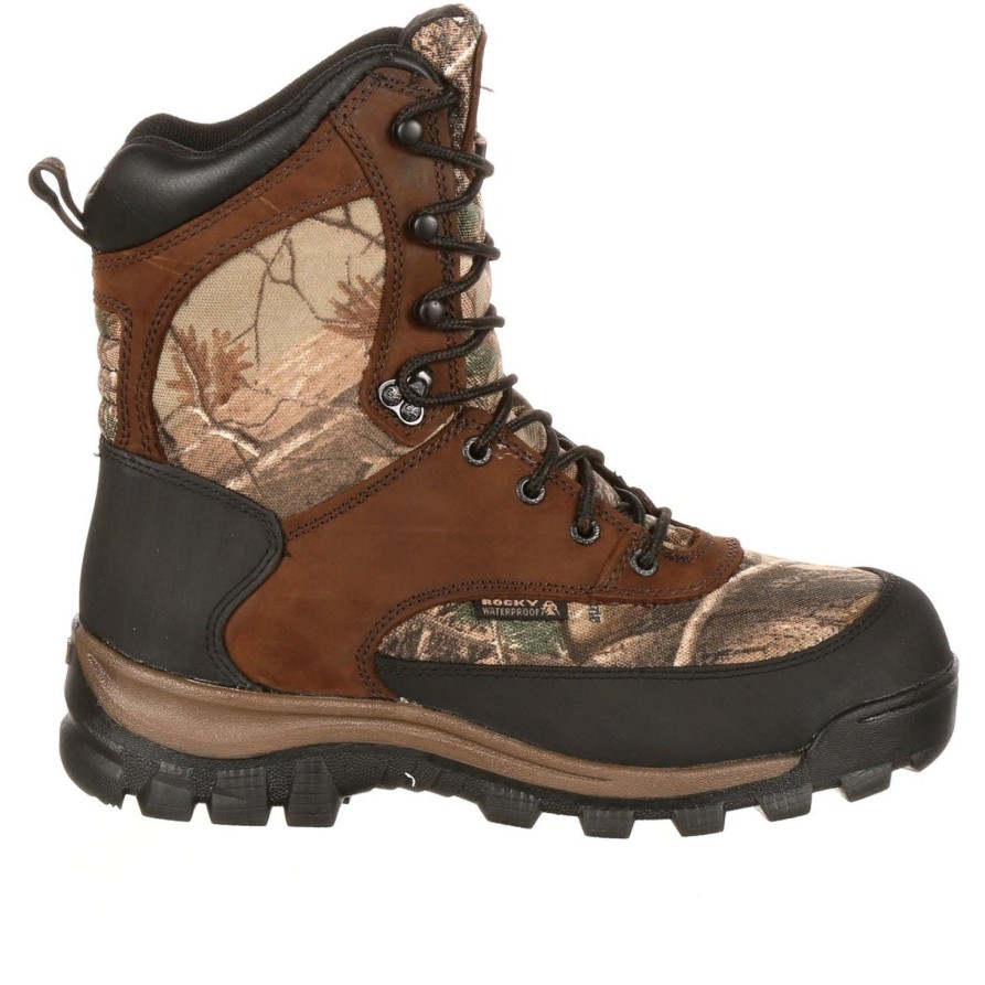 Men'S Rocky | Rocky Men'S Core 8" Wp 400G Ins Outdoor Hunt Boot - Brown - Fq0004754 Brown Realtree Camo