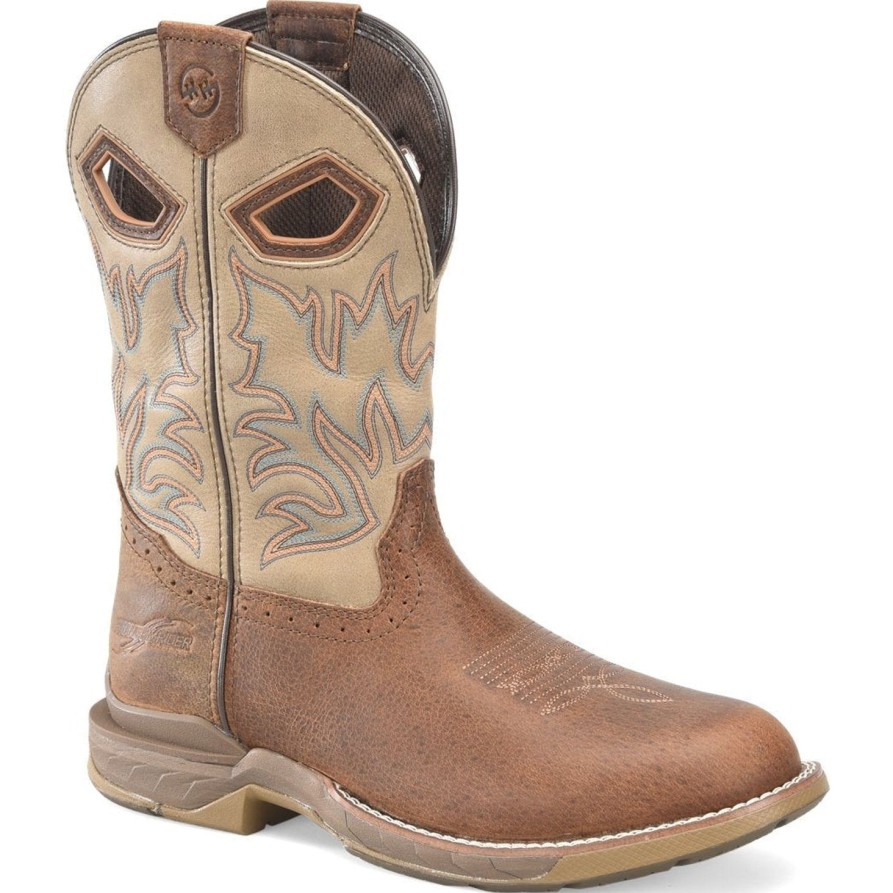 Men'S Double H | Double H Men'S Phantom Rider 11" U St Roper Work Boot Dh5385 Brown