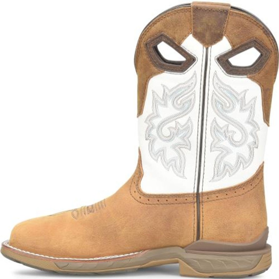 Men'S Double H | Double H Men'S 11" Wd Square Toe Comp Toe Roper Work Boot Dh5426 Brown