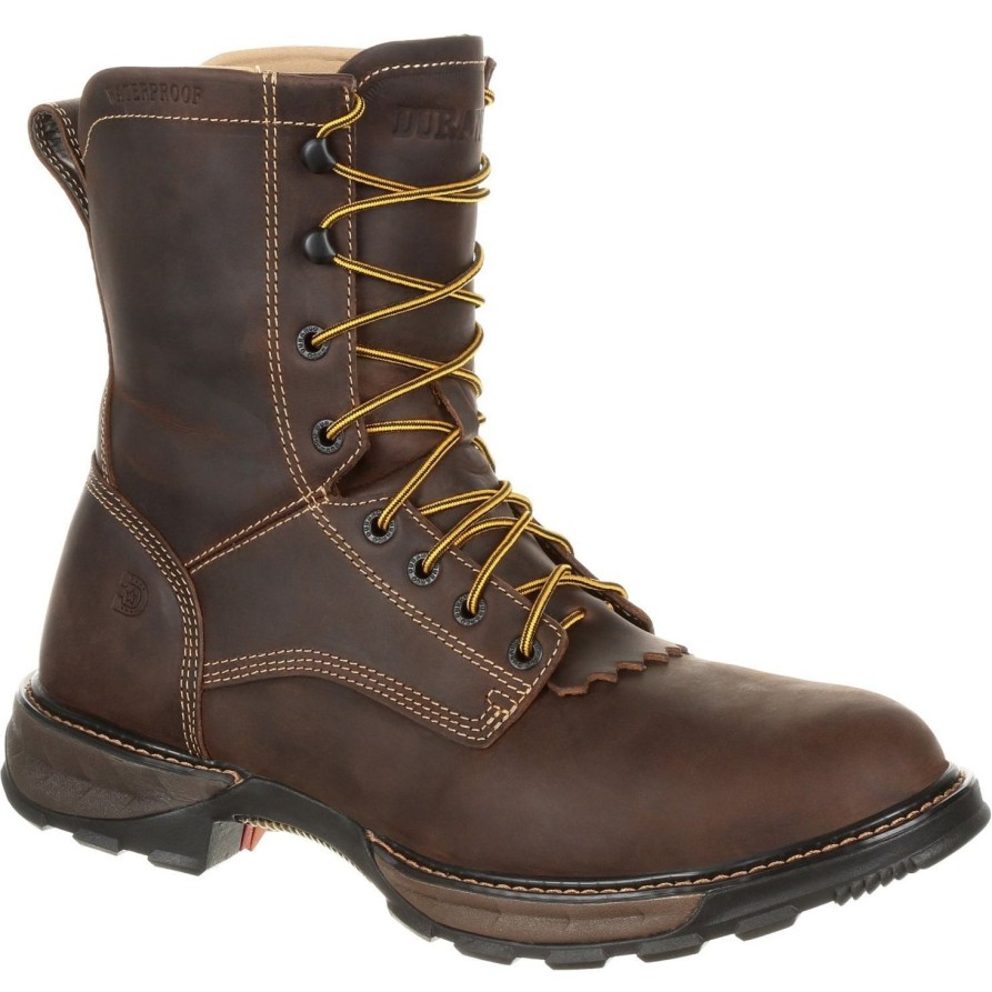 Men'S Durango | Durango Men'S Maverick Xp Lacer 8" Steel Toe Wp Work Boot - Ddb0173 Brown