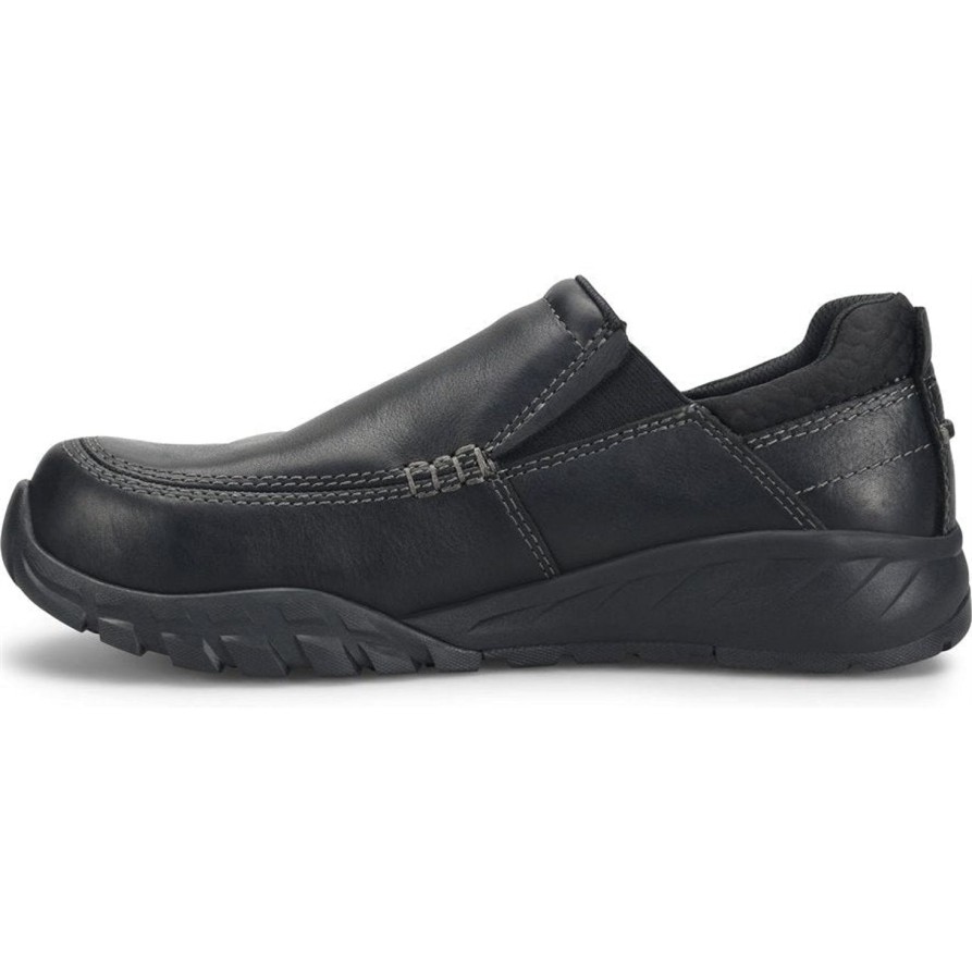 Men'S Carolina | Carolina Men'S Esd Force Ct Slip On Casual Work Shoe Ca5596 Black