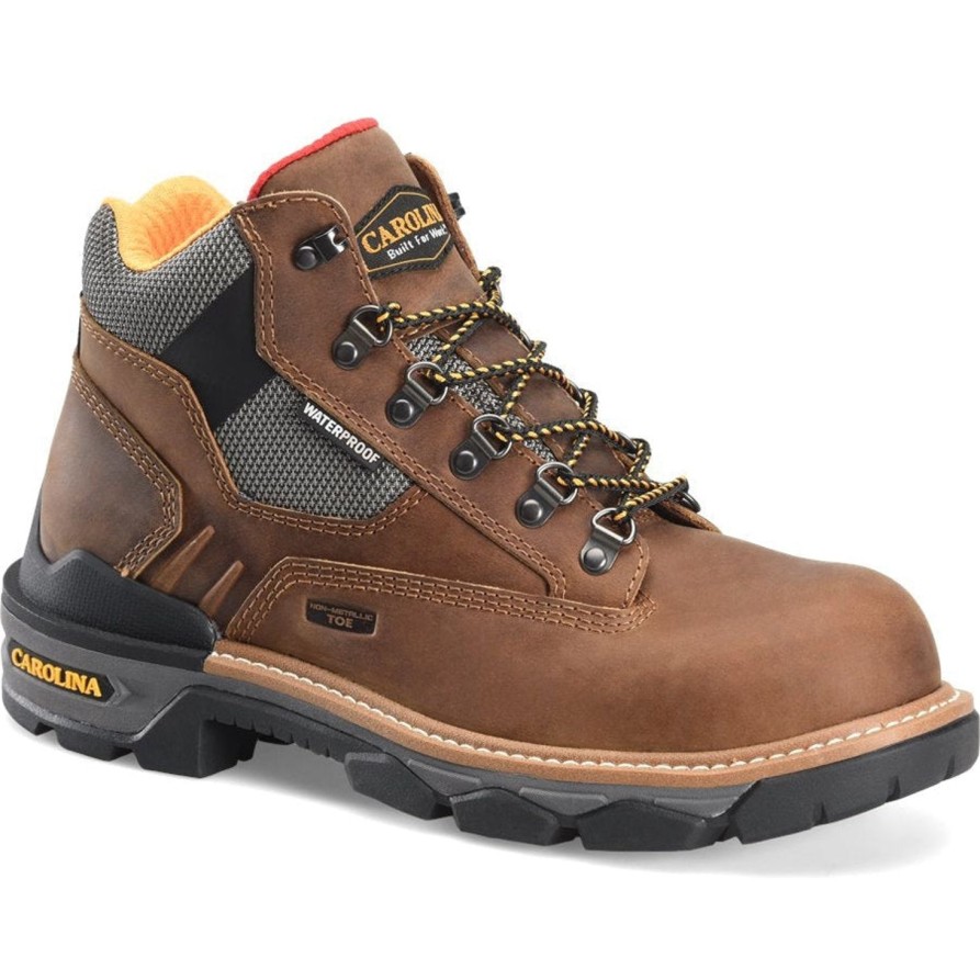 Men'S Carolina | Carolina Men'S Constructor 5" Wp Slip Resist Ct Work Boot Ca7832 Brown