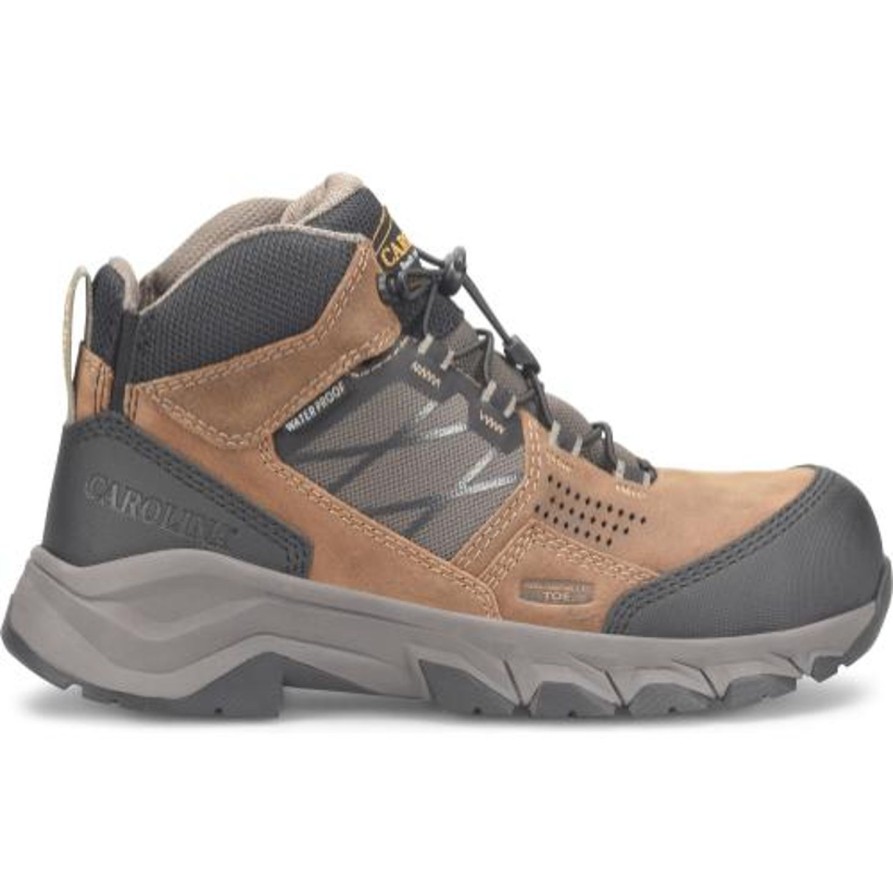 Men'S Carolina | Carolina Men'S Ironhide Comp Toe Wp Slip Resist Hiker Work Boot Ca5553 Tan