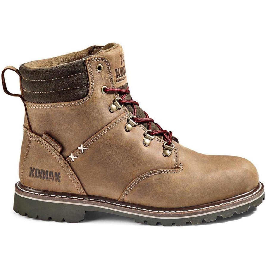 Women'S Kodiak | Kodiak Women'S Bralorne 6" Wp Slip Resist Safety Work Boot 4Tdsbn Brown