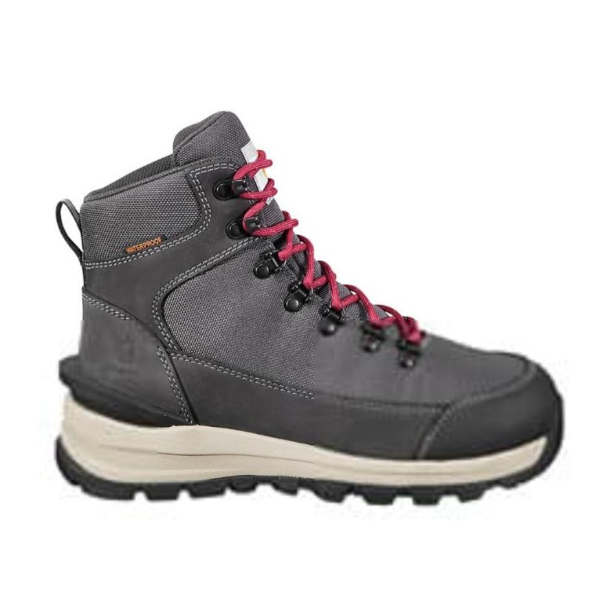 Women'S Carhartt | Carhartt Women'S Storm 6" Wp Alloy Toe Hiker Work Boot Fh6587-W Charcoal