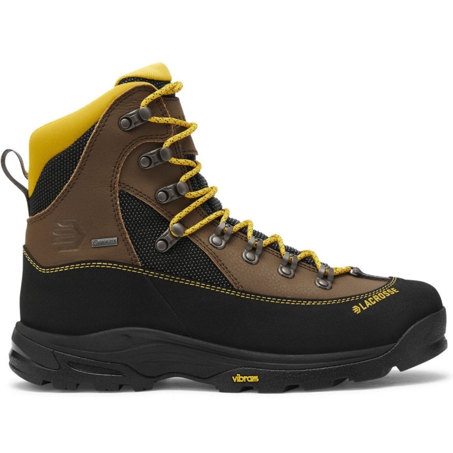 Men'S LaCrosse | Lacrosse Men'S Ursa Ms 7" Wp Lace Up Work Boot -Brown- 533611 Brown/Gold