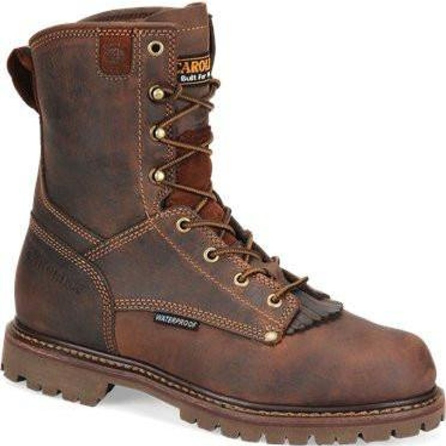 Men'S Carolina | Carolina Men'S 28 Series 8" Wp Grizzly Work Boot Ca8028 Brown