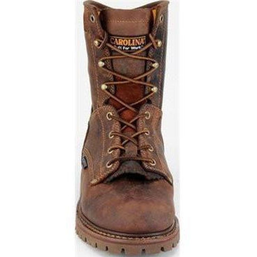 Men'S Carolina | Carolina Men'S 28 Series 8" Wp Grizzly Work Boot Ca8028 Brown