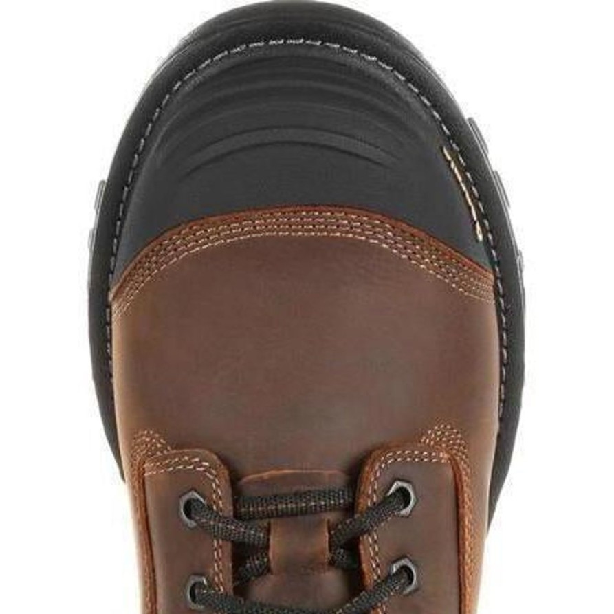 Men'S Georgia | Georgia Men'S Rumbler 6" Comp Toe Wp Work Boot Gb00284 Brown