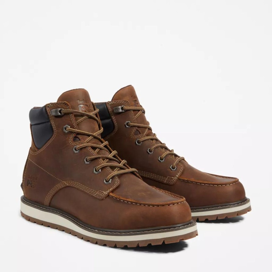 Men'S Timberland Pro | Timberland Pro Men'S Irvine 6" Soft Work Boot Tb0A42Ty214 Brown