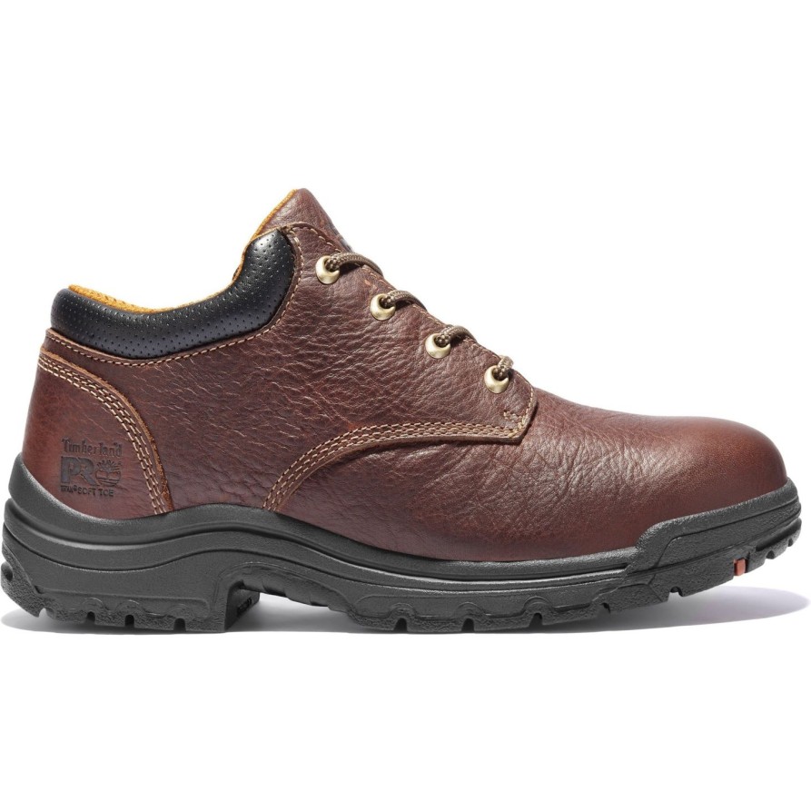 Men'S Timberland Pro | Timberland Pro Men'S Titan Oxford Soft Toe Work Shoe- Tb047015242 Brown