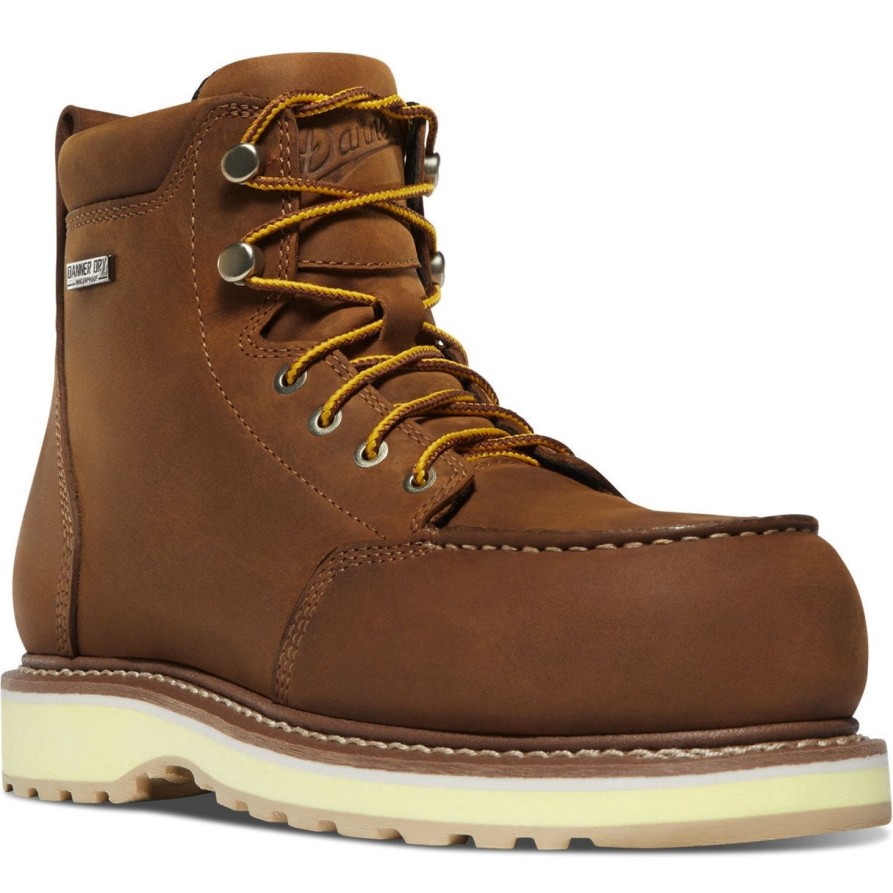 Women'S Danner | Danner Women'S Cedar River 6" Plain Toe Wp Work Boot 14307 Brown