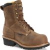 Men'S Carolina | Carolina Men'S Poplar 8" Soft Toe Waterproof Work Boot Ca9052 Brown