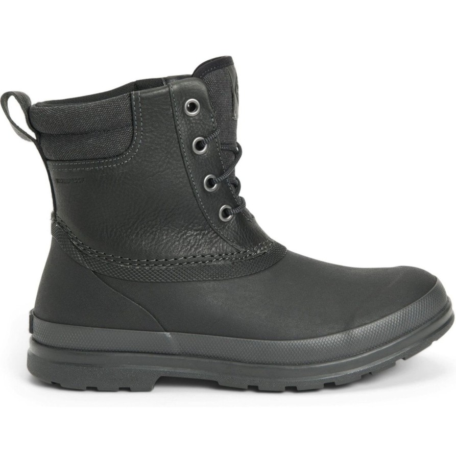 Men'S Muck | Muck Men'S Originals Duck Lace Waterproof Duty Boot Odl-000 Black