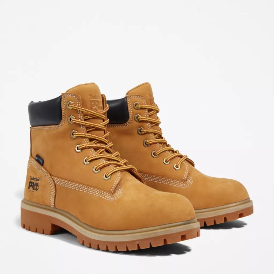 Women'S Timberland Pro | Timberland Pro Women'S Direct Attach 6" Wp Work Boot Tb0A2Qvu231 Wheat