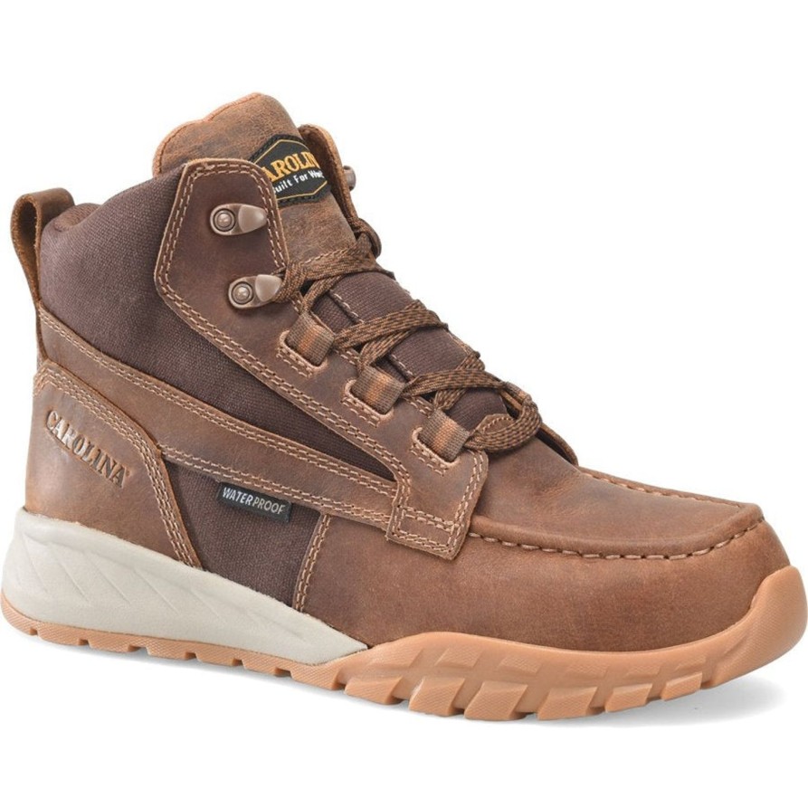 Men'S Carolina | Carolina Men'S Challenge 6" Wp Comp Toe Hiker Work Boot Ca5593 Brown