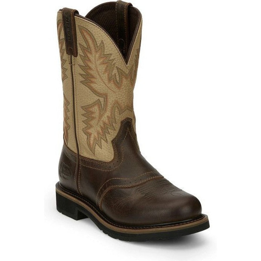 Men'S Justin | Justin Men'S Superintendent 11" Western Work Boot Se4660 Brown