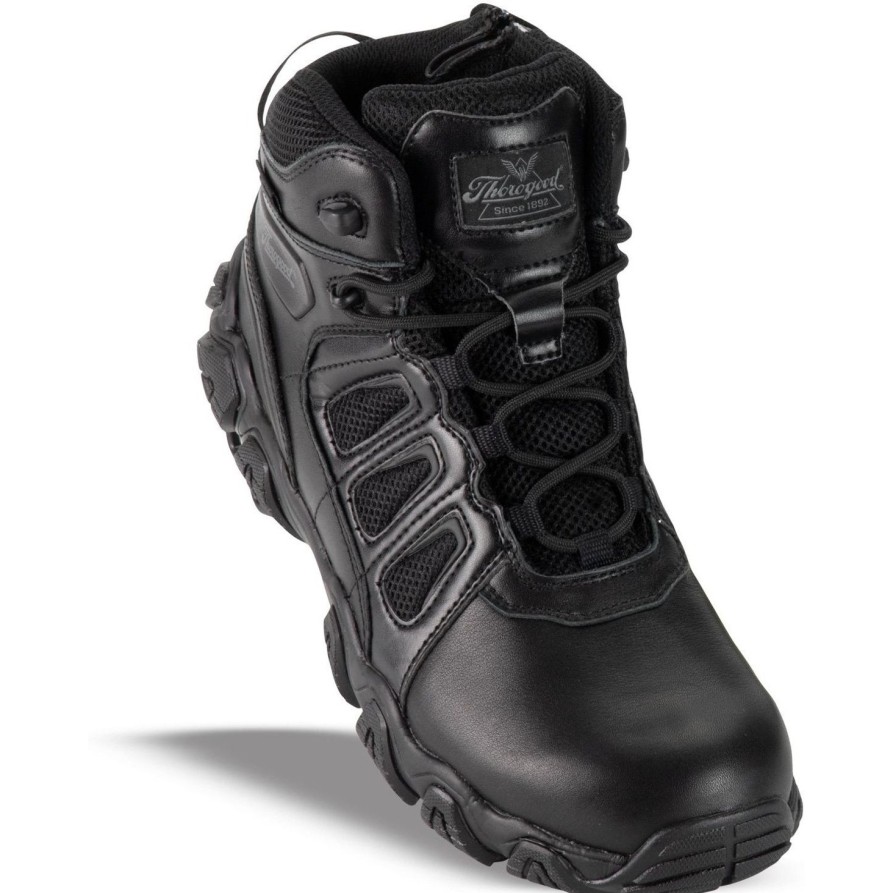 Men'S Thorogood | Thorogood Men'S Crosstrex 6" Comp Toe Wp Work Boot 804-6385 Black