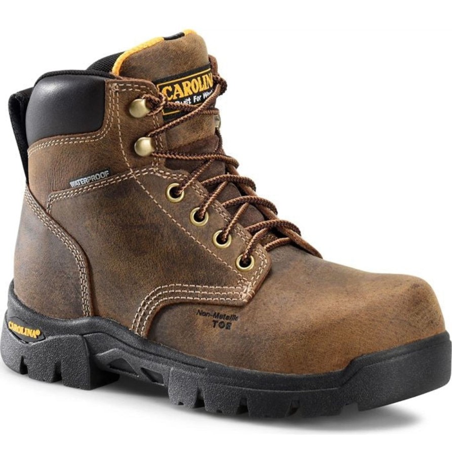 Women'S Carolina | Carolina Women'S Circuit 6" Comp Toe Wp Slip Resist Work Boot Ca1626 Brown