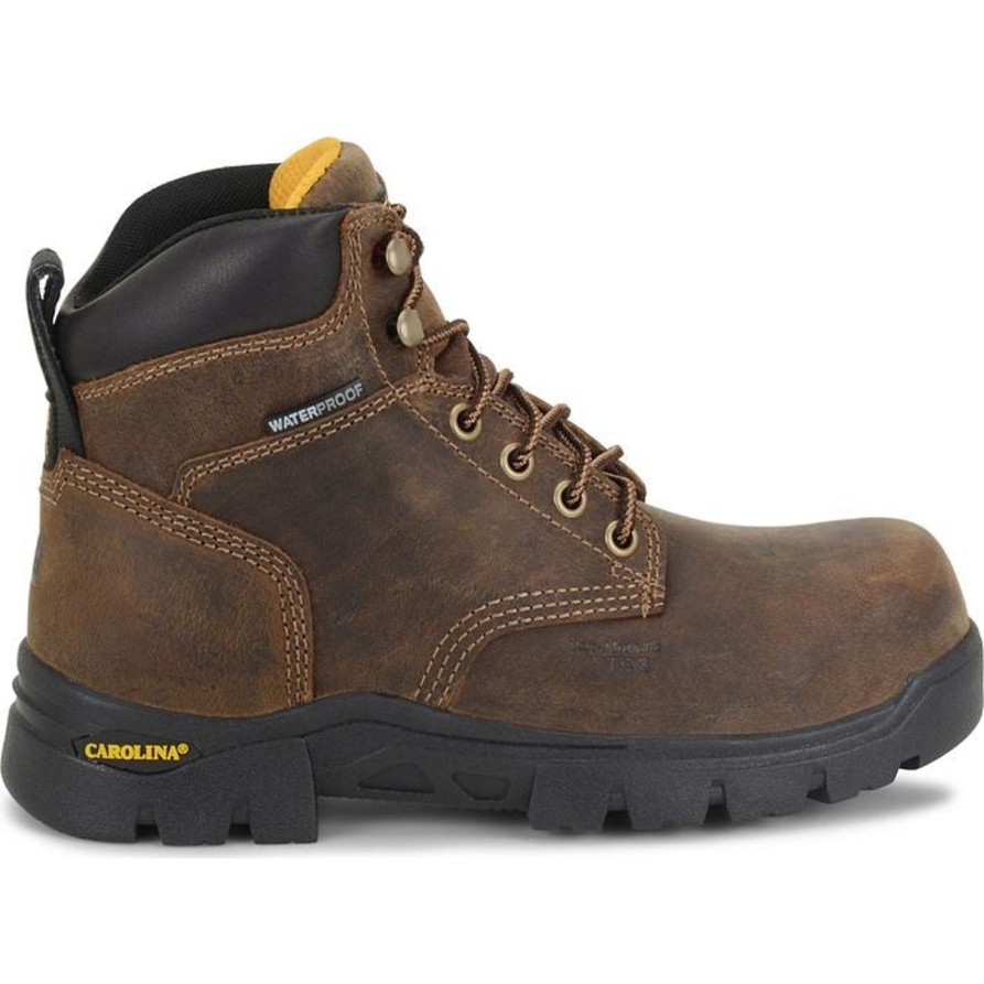 Women'S Carolina | Carolina Women'S Circuit 6" Comp Toe Wp Slip Resist Work Boot Ca1626 Brown