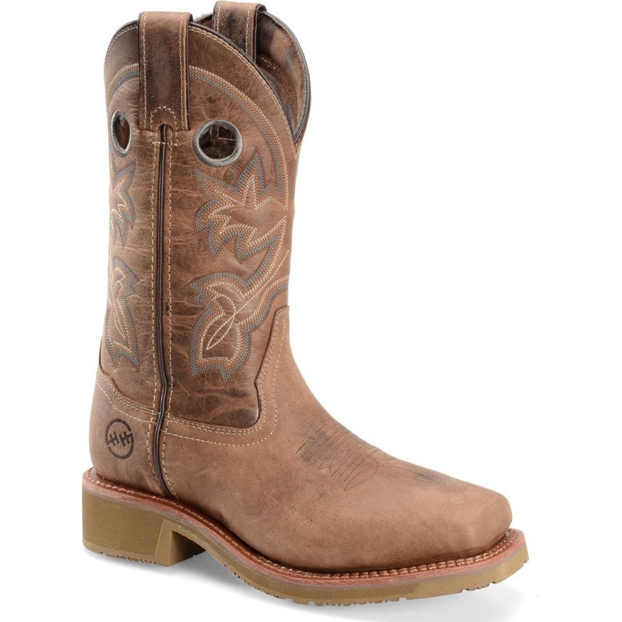 Women'S Double H | Double H Women'S Haddie 11" Comp Toe Western Work Boot- Brown - Dh2411 Light Brown