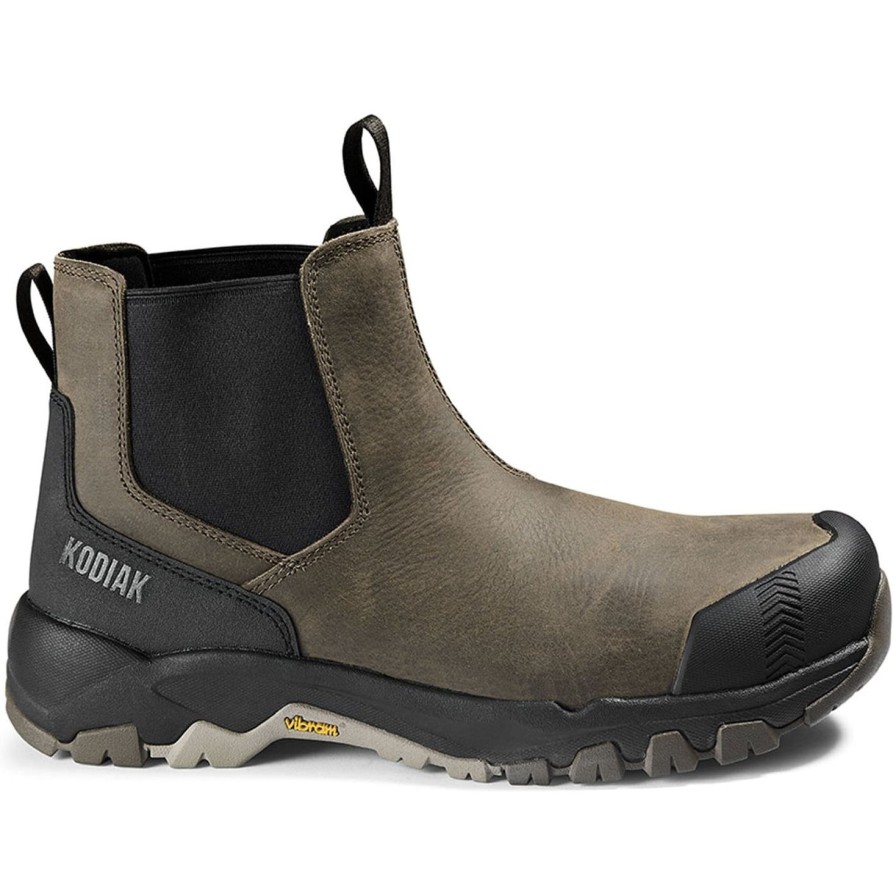 Men'S Kodiak | Kodiak Men'S Quest Bound Comp Toe Wp Chelsea Work Boot 4Thnfs Fossil