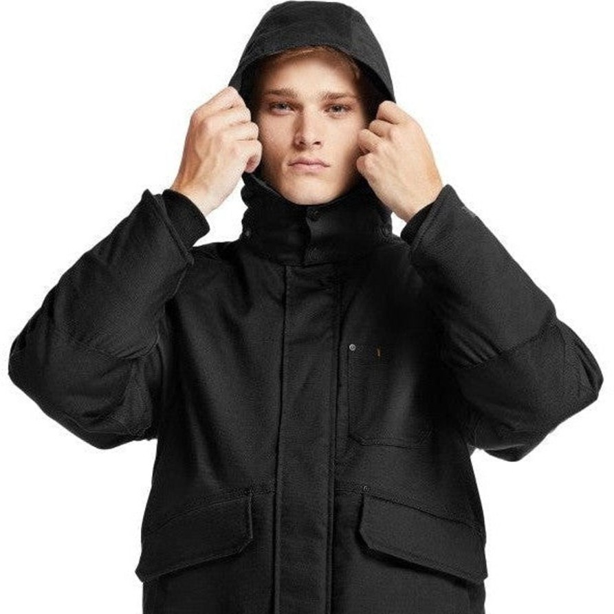 Men'S Timberland Pro | Timberland Pro Men'S Ironhide Insulated Hooded Jacket -Black- Tb0A237T015 Jet Black