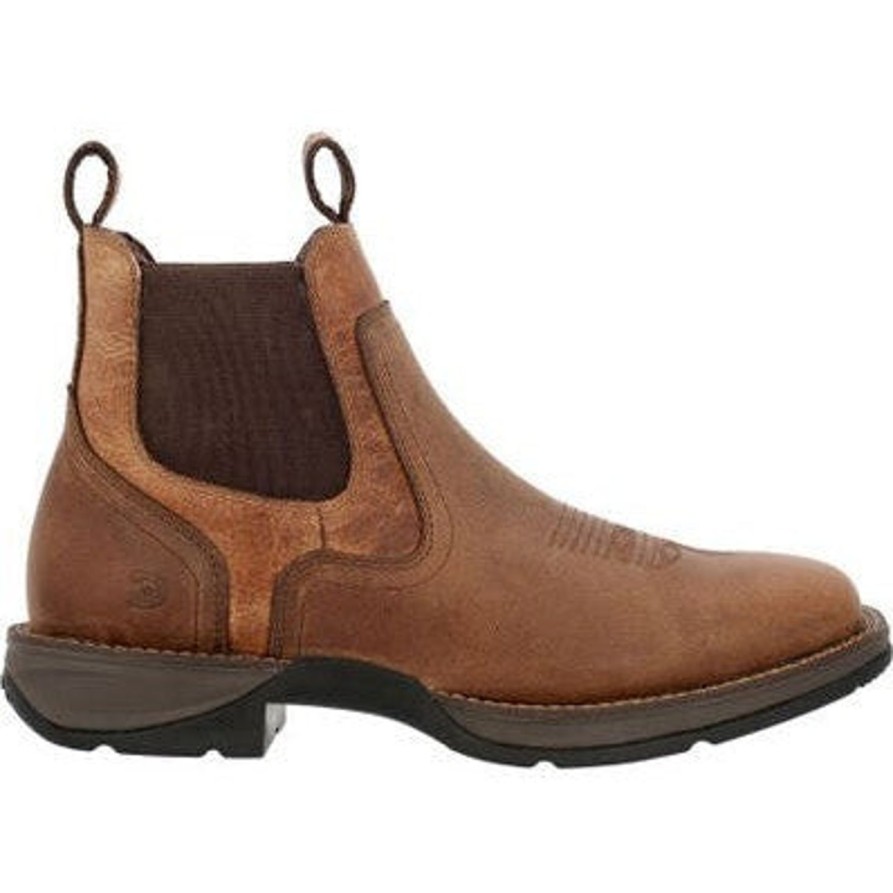 Men'S Durango | Durango Men'S Rebel Red Dirt 6" St Western Work Boot And Tan- Ddb0460 Brown