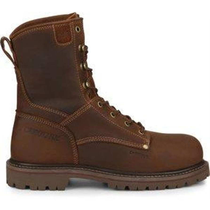 Men'S Carolina | Carolina Men'S 8" Comp Toe Unlined Work Boot Ca8628 Brown