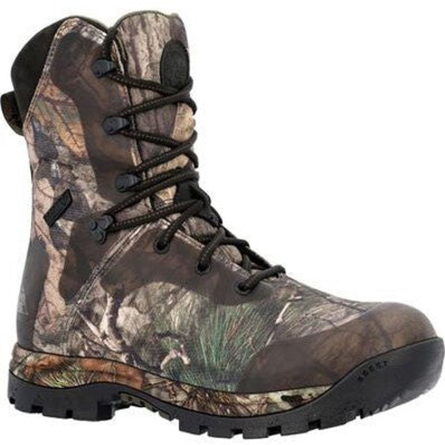 Men'S Rocky | Rocky Men'S Lynx 8" Wp 1000G Outdoor Hunt Boot -Mossy- Rks0627 Mossy Oak