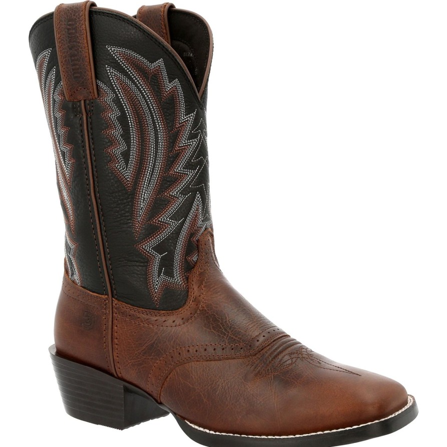 Men'S Durango | Durango Men'S Westward 11" Square Toe Western Boot- Chestnut- Ddb0351 Brown