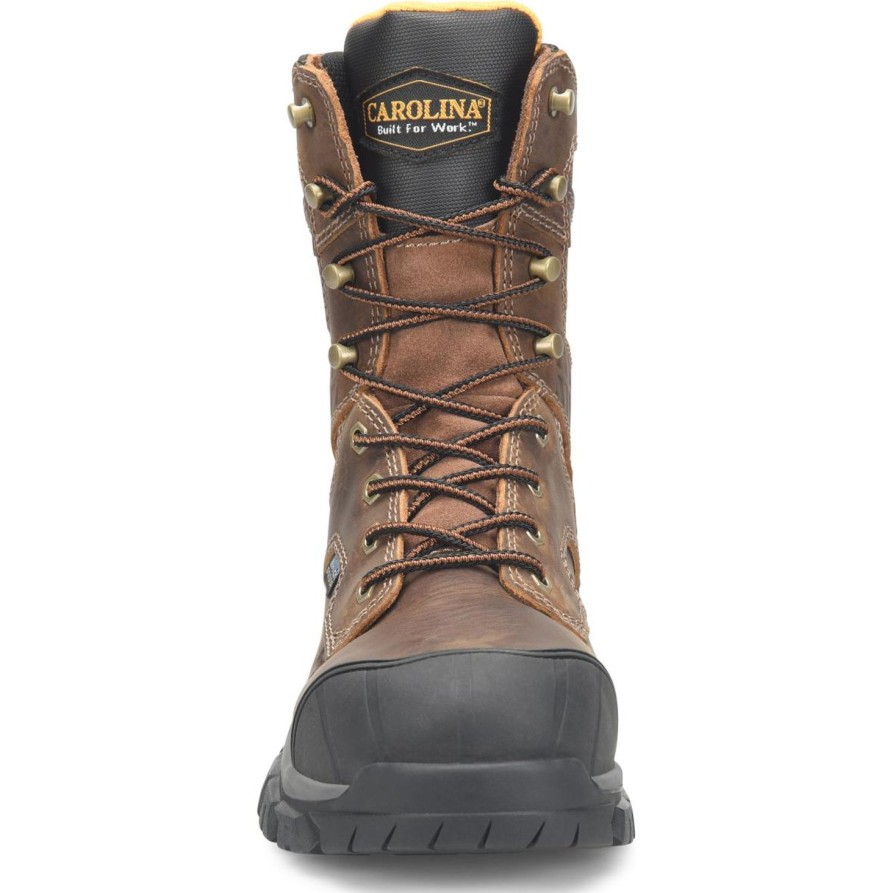 Men'S Carolina | Carolina Men'S Falcon 8" Steel Toe Wp Slip Resist Work Boot Ca3592 Brown