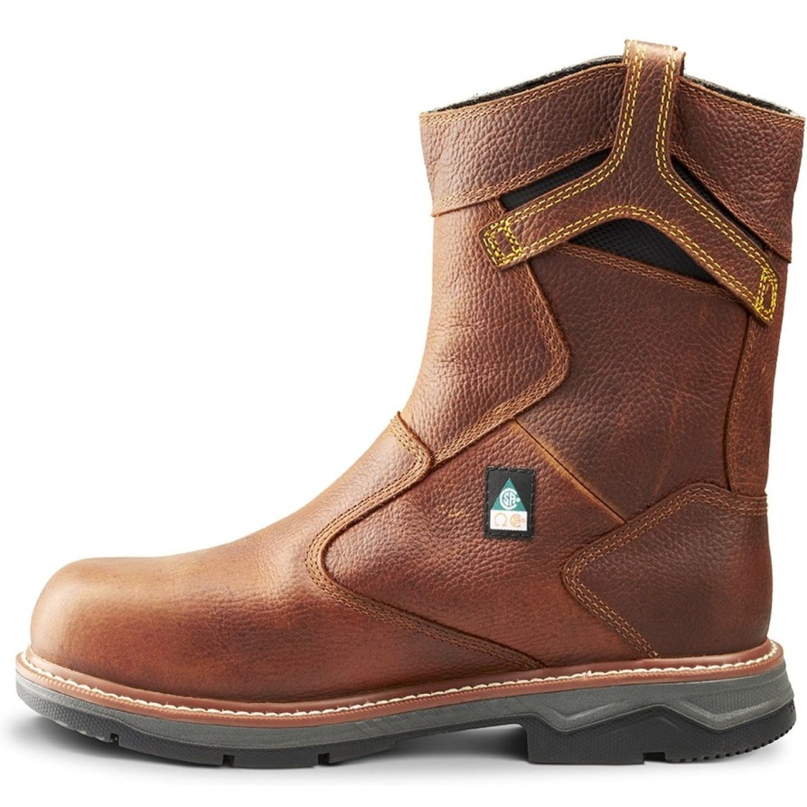 Men'S Terra | Terra Men'S Patton At Waterproof Pull-On Safety Work Boot 4Tcbbn Brown