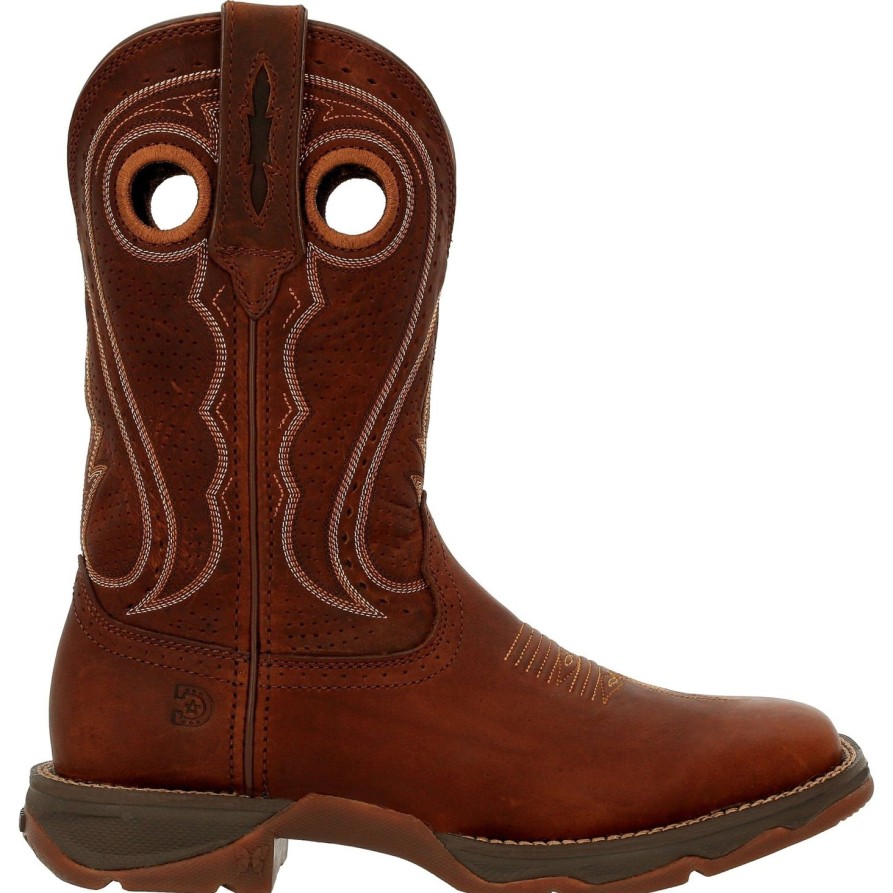 Women'S Durango | Durango Women'S Lady Rebel 11" Sqr Toe Pull-On Western Boot - Drd0407 Brown