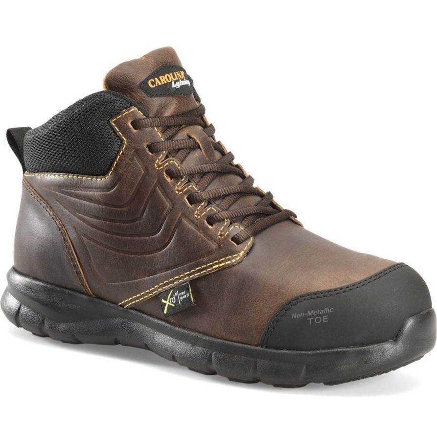 Men'S Carolina | Carolina Men'S Lytning 1.9 Comp Toe Wp Mg Lw Work Shoe - Brown- Ca1907 Dark Brown