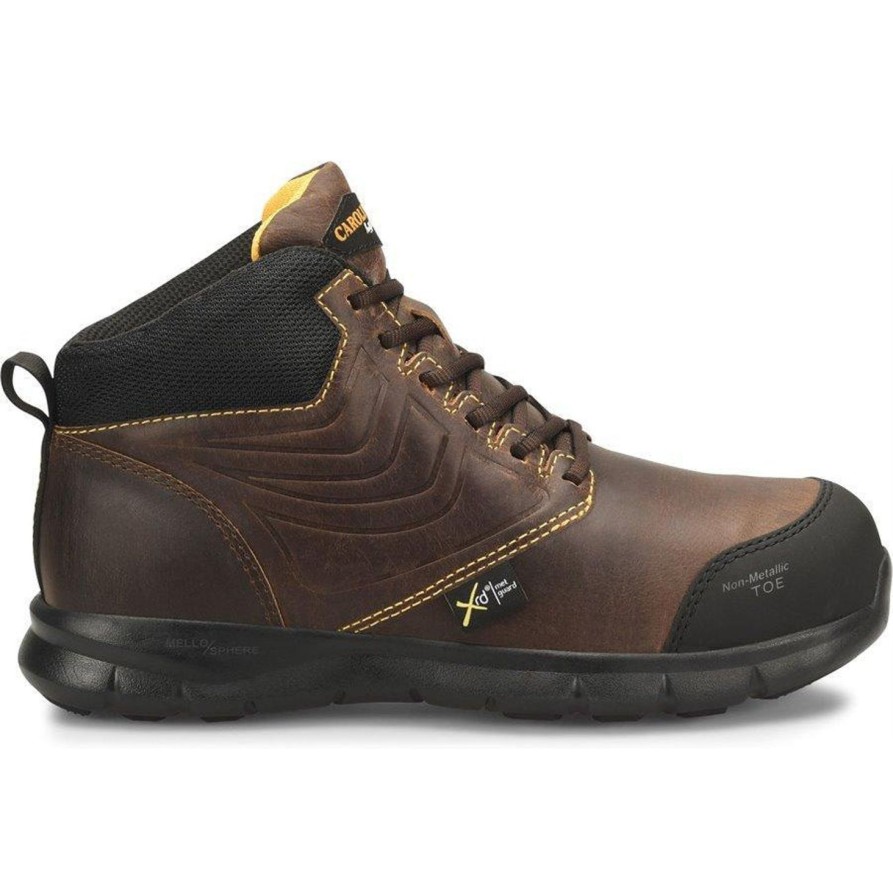 Men'S Carolina | Carolina Men'S Lytning 1.9 Comp Toe Wp Mg Lw Work Shoe - Brown- Ca1907 Dark Brown