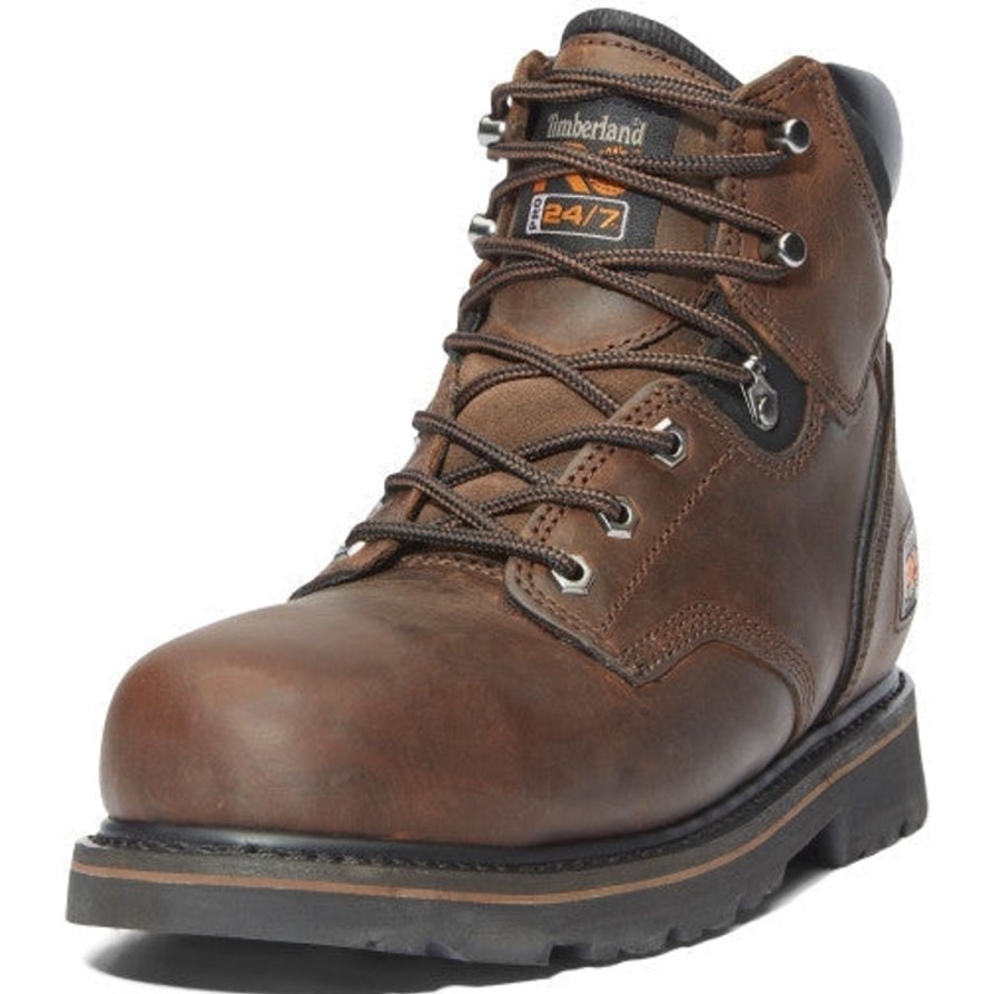 Men'S Timberland Pro | Timberland Pro Men'S Pit Boss 6" St Slip Resist Work Boot Tb033034214 Brown