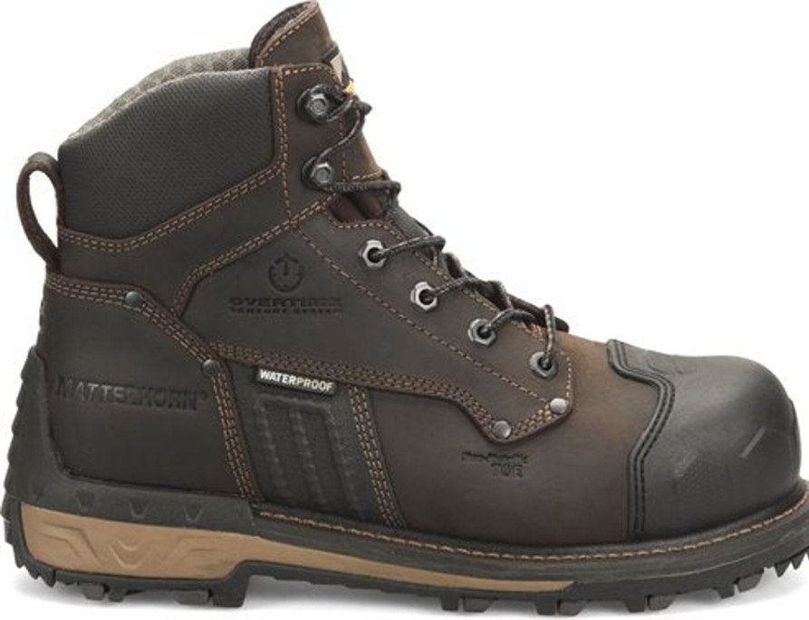 Men'S Matterhorn | Matterhorn Men'S Maximus 6" Comp Toe Wp Work Boot Mt2561 Brown