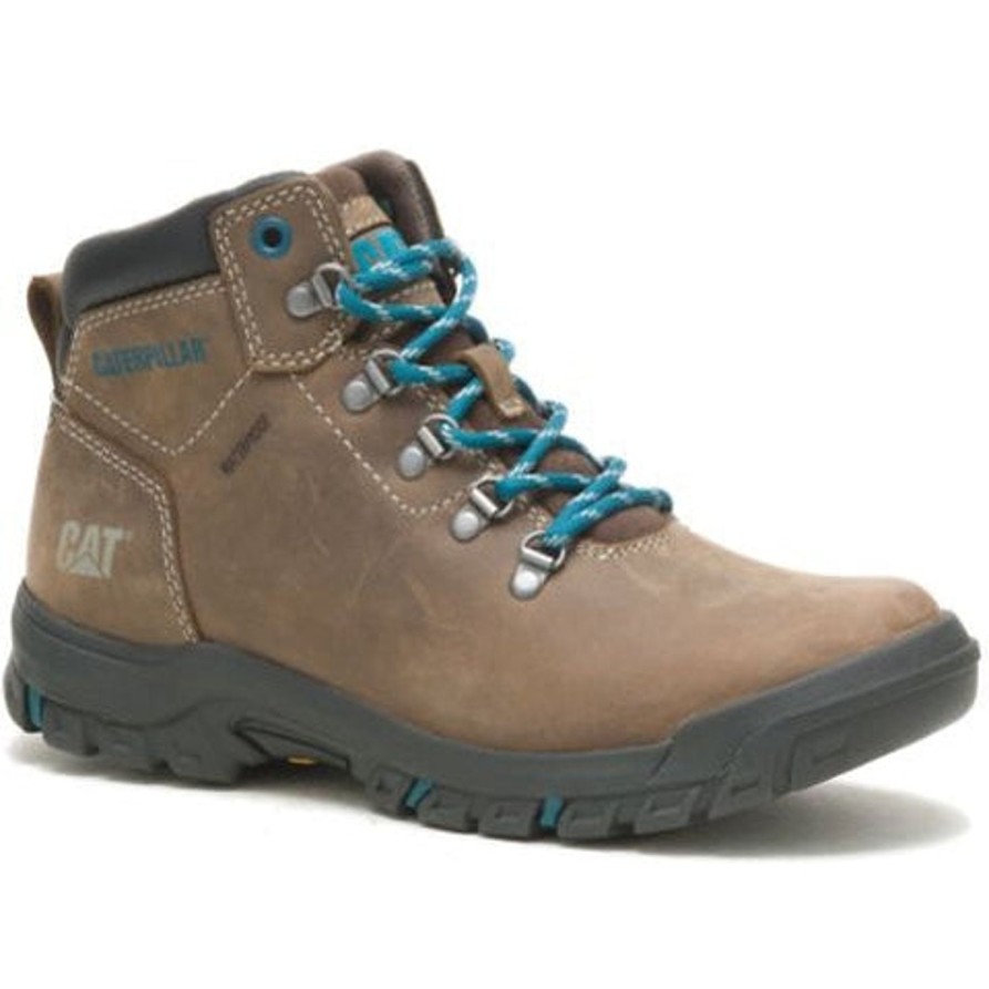 Women'S CAT | Cat Women'S Mae Waterproof Soft Toe Work Boot - Bay Leaf - P51073 Brown