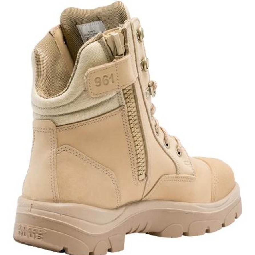 Men'S Steel Blue | Steel Blue Men'S Southern Cross 6" Side Zip Wp Steel Toe Work Boot 812961 Sand