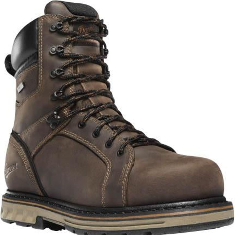 Men'S Danner | Danner Men'S Steel Yard 8" Steel Toe Wp Work Boot 12534 Brown