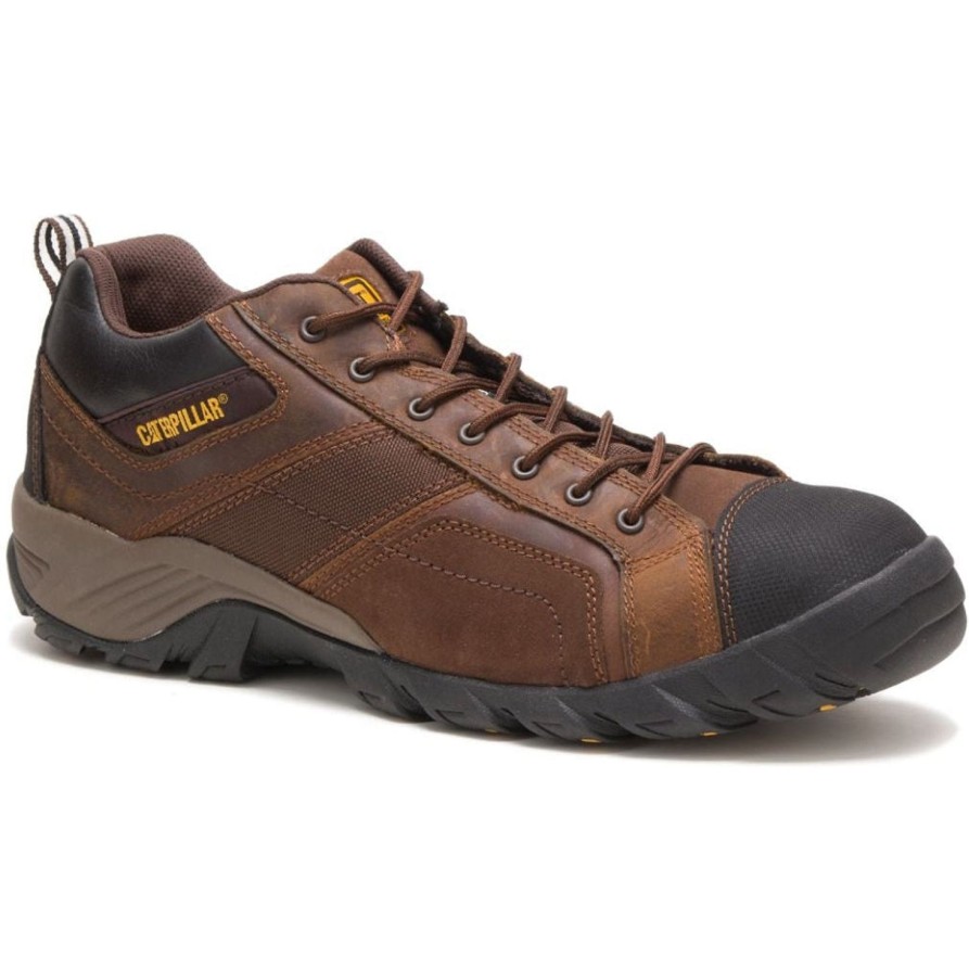 Men'S CAT | Cat Men'S Argon Composite Toe Work Shoe - Dark P89957 Brown