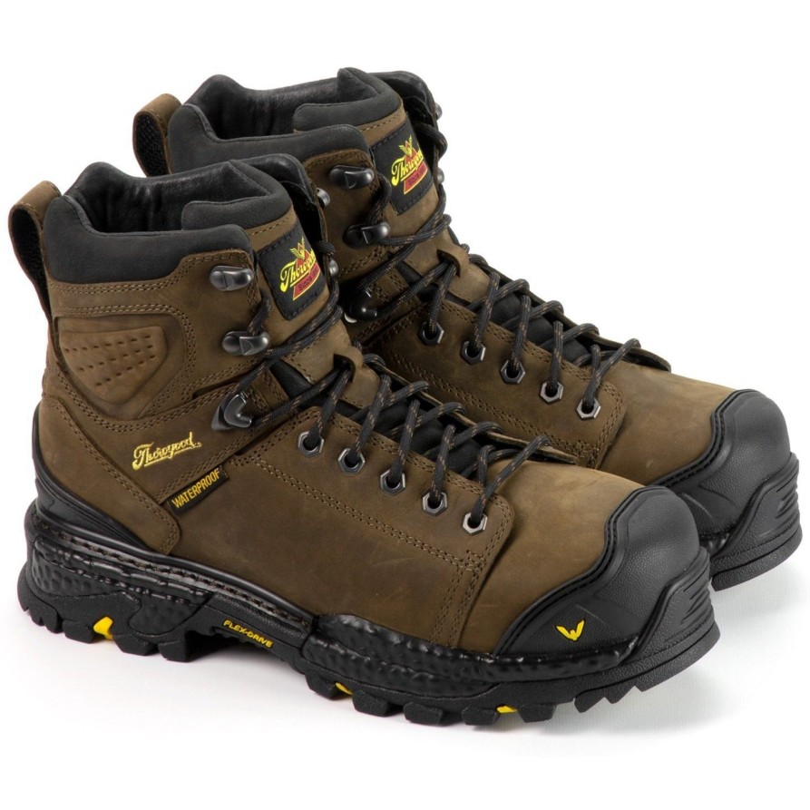 Men'S Thorogood | Thorogood Men'S Infinity Fd Series 6" Comp Toe Wp Work Boot - 804-4305 Brown