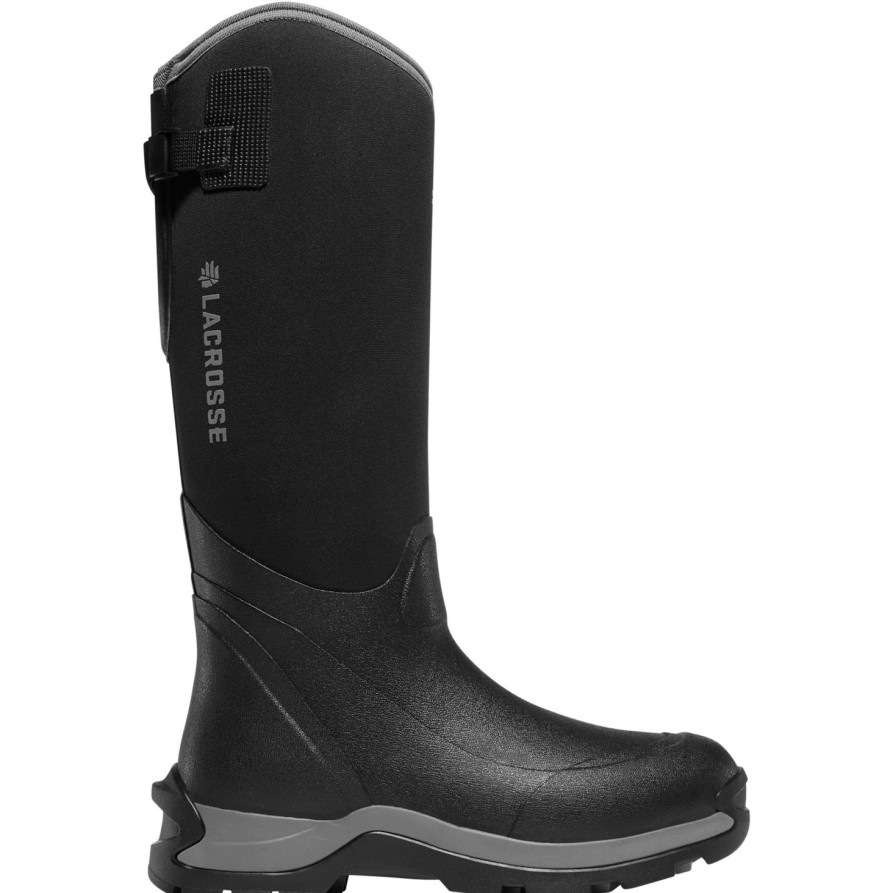 Men'S LaCrosse | Lacrosse Men'S Alpha Thermal 16" Ct Ins Rubber Work Boot 644103 Black