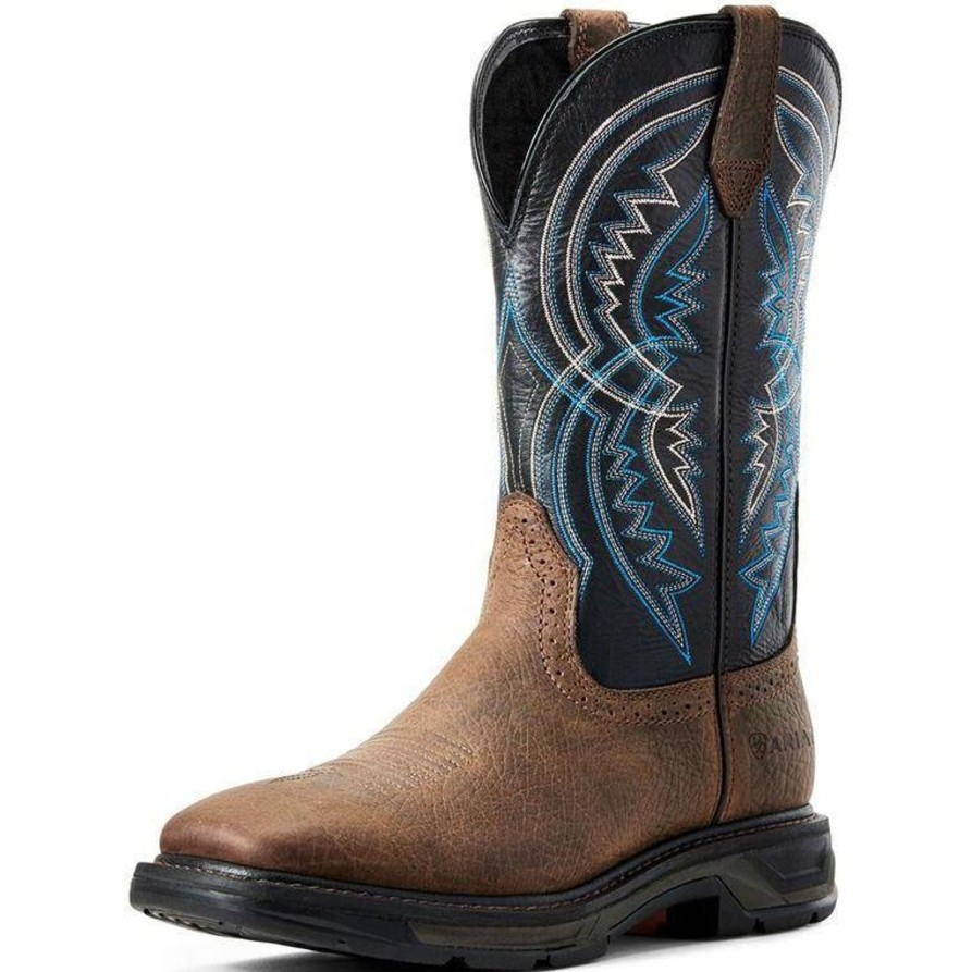 Men'S Ariat | Ariat Men'S Workhog Xt Coil 12" Soft Toe Western Work Boot - 10029515 Brown