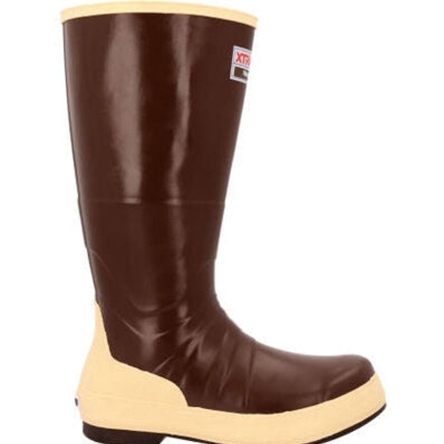 Men'S Xtratuf | Xtratuf Men'S Legacy Nxt Waterproof Deck Work Boot Mnxt900 Brown