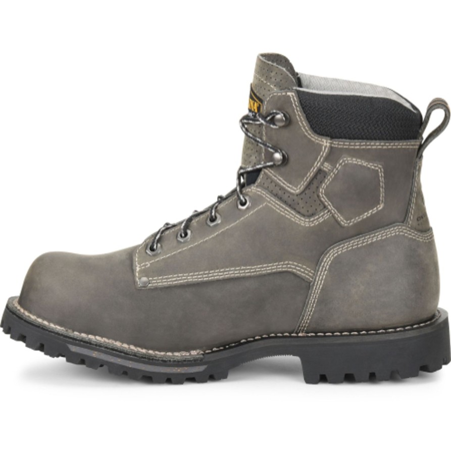 Men'S Carolina | Carolina Men'S Pitstop 6" Comp Toe Wp Work Boot - Black - Ca7532 Grey