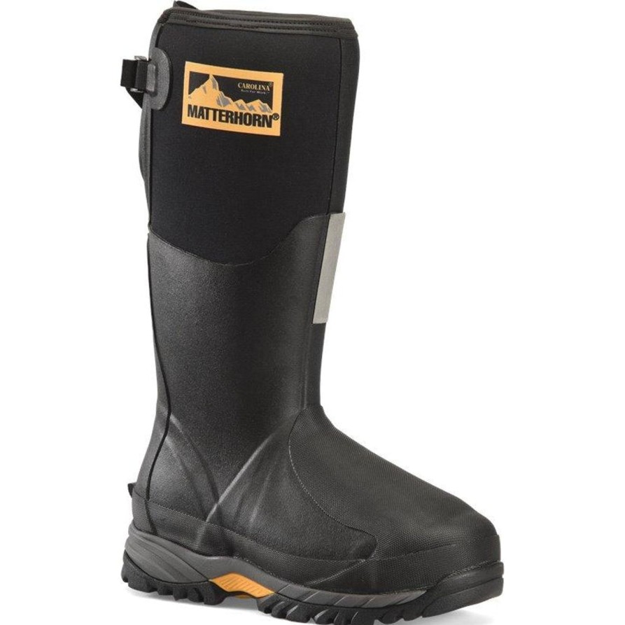 Men'S Matterhorn | Matterhorn Men'S Mud Jumper 15" Steel Toe Wp Metguard Rubber Work Boot- Mt203 Black