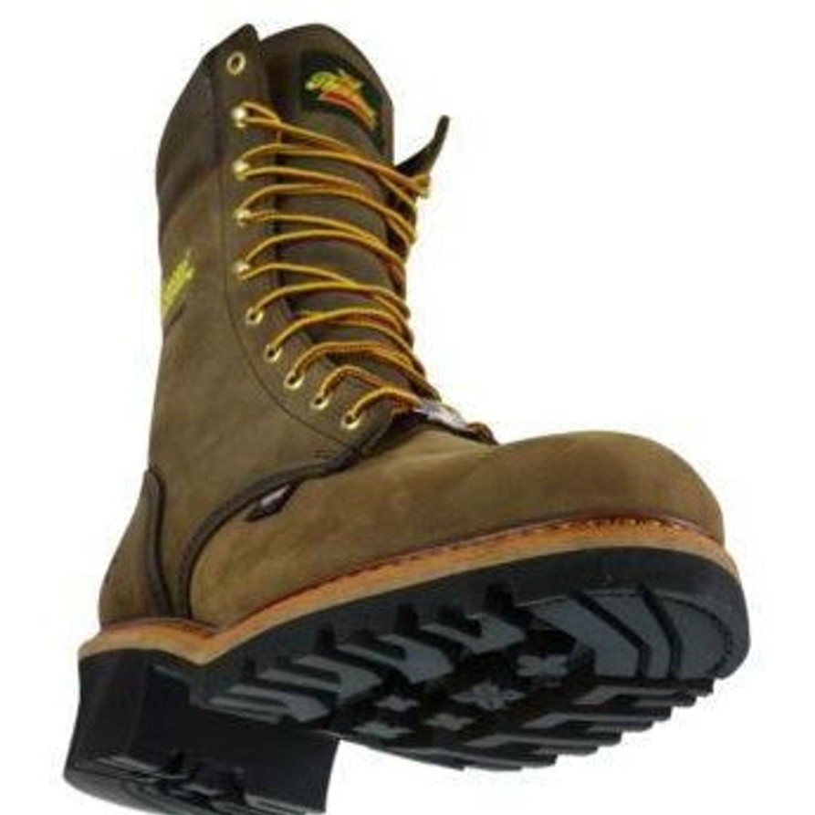 Men'S Thorogood | Thorogood Men'S Logger 9" St Wp Usa Made Work Boot 804-3555 Brown