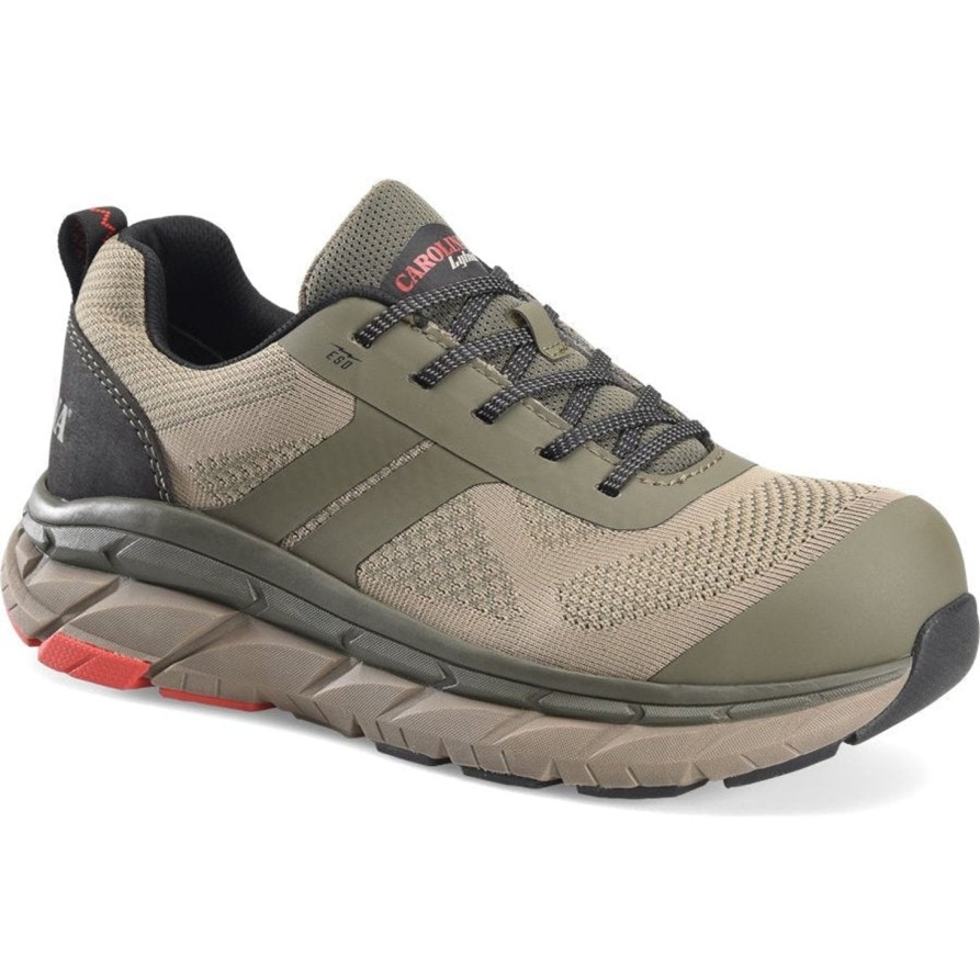 Men'S Carolina | Carolina Men'S Esd Align Ct Athletic Lo Casual Work Shoe Ca1917 Olive